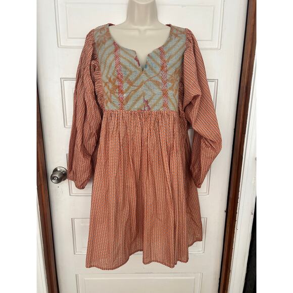 World Market Dresses & Skirts - World Market Dress Boho Hippie Multicolor Floral Women's S/M 100% Cotton XC